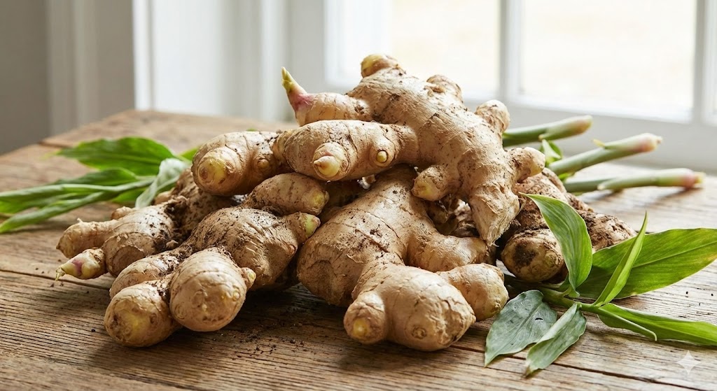 Fresh mature ginger